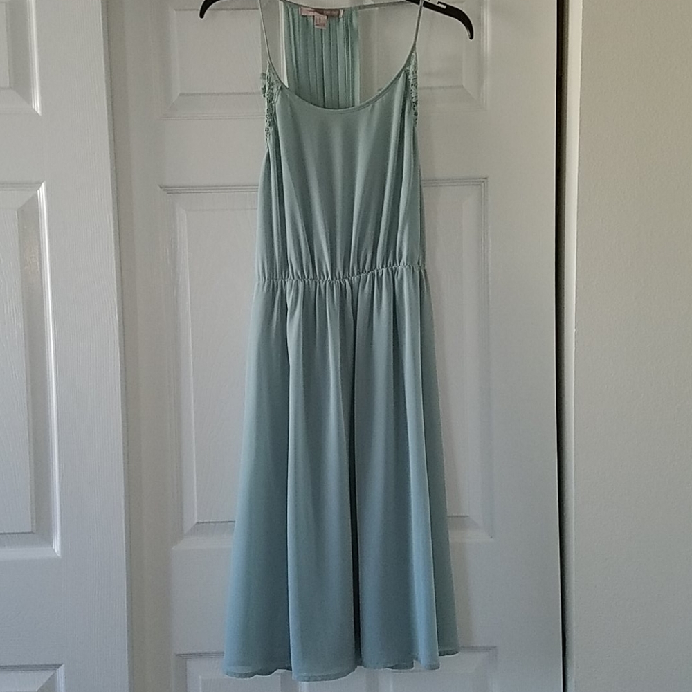 Flowy summer dress, spaghetti strap